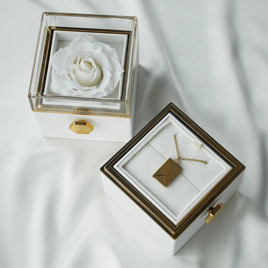 "Love Letter Necklace" Eternal Rose Gift Box