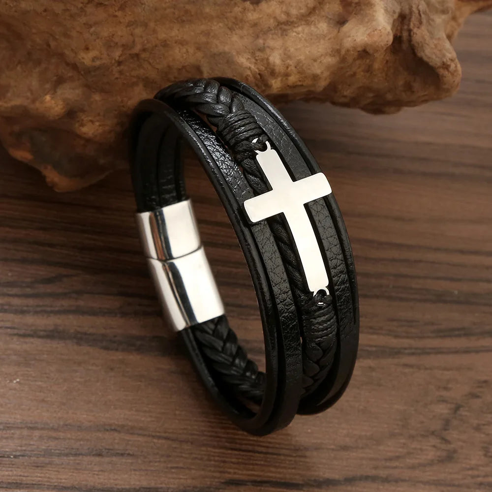 "To My Grandson" Bracelet With Custom Name Engraving