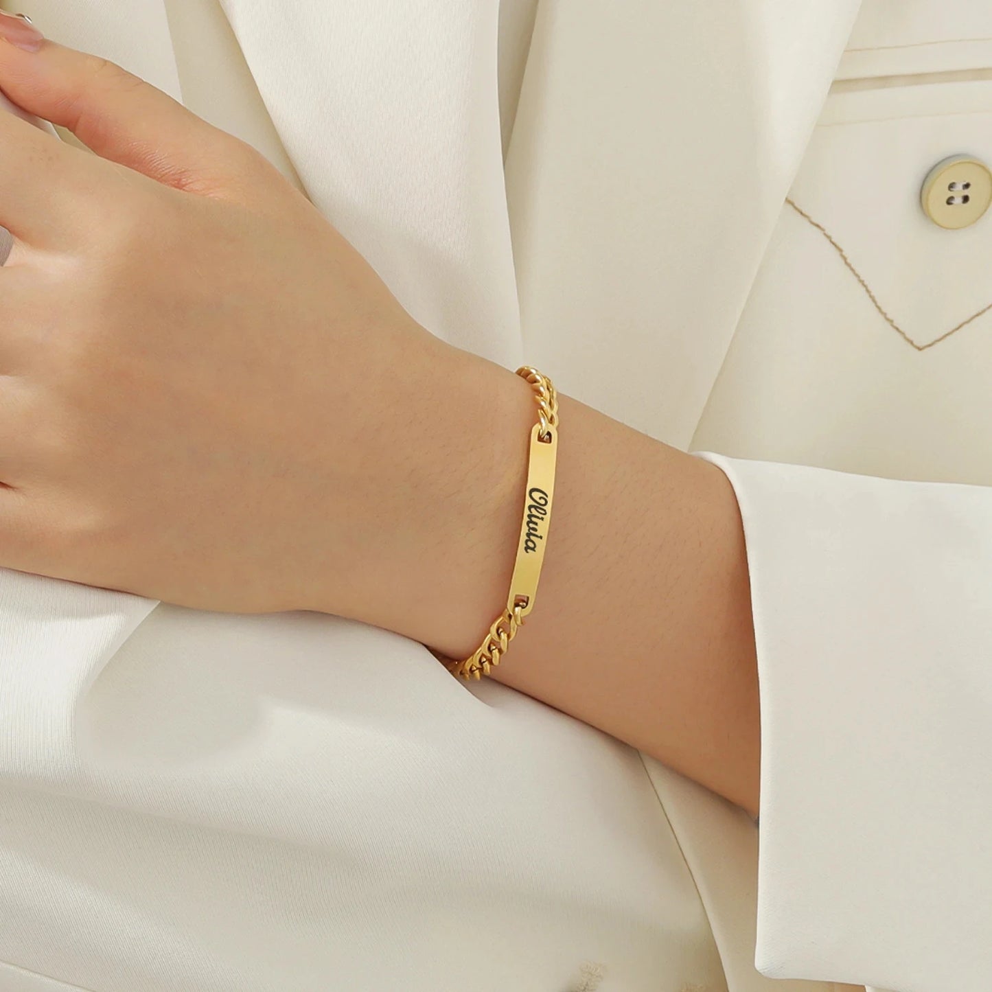 Personalized Bracelets With Eternal Roses Gift Set