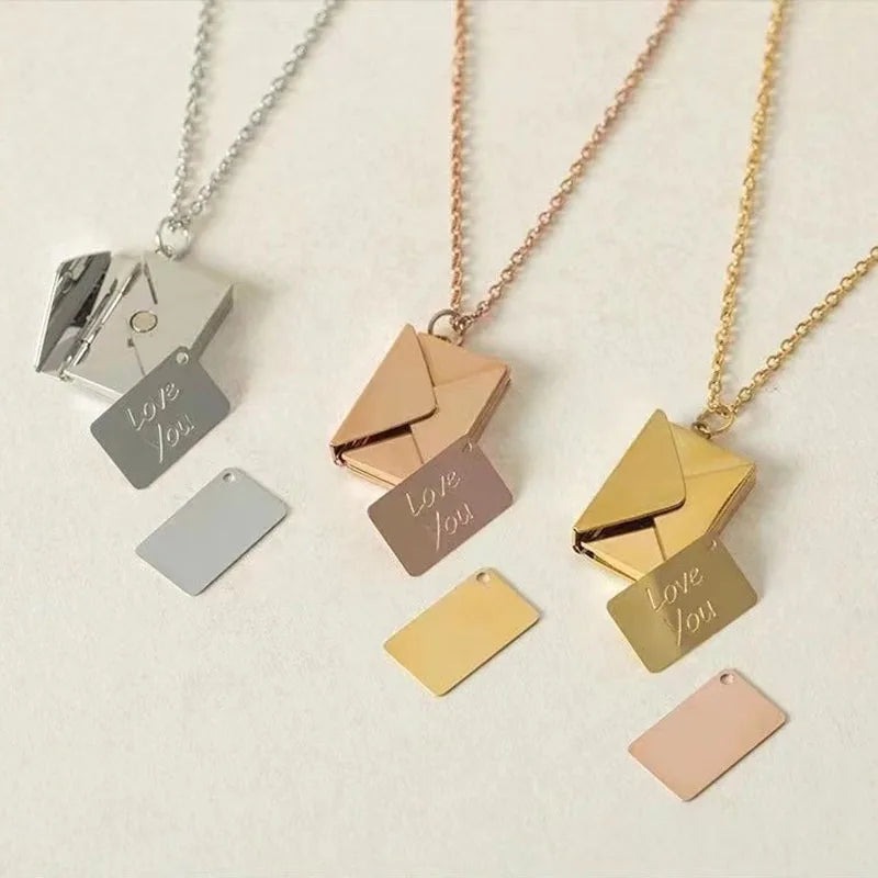"Love Teddy" Gift Bear With Custom Text Engraved Necklace