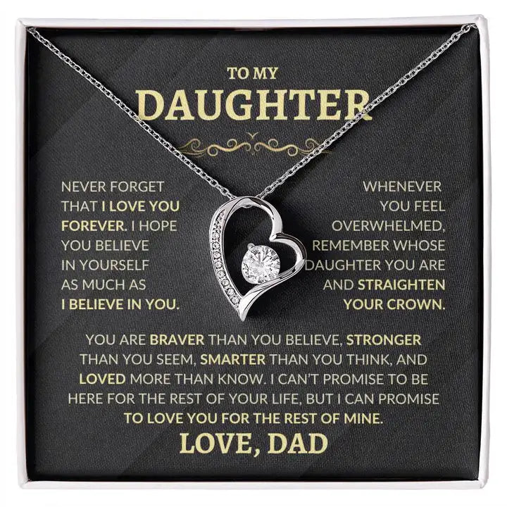 "Always My Little Girl" Forever Necklace Gift Box