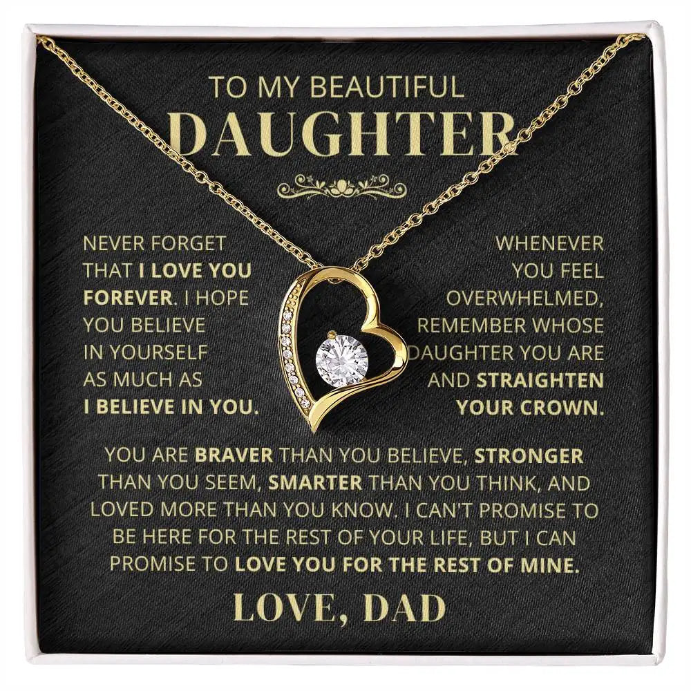 "Always My Little Girl" Forever Necklace Gift Box
