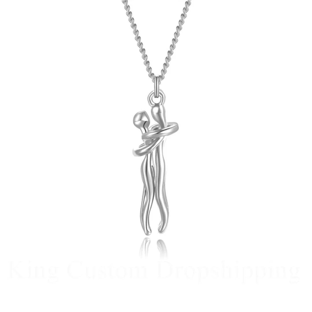 Ever Lasting Hug Necklace With Eternal Rose Box