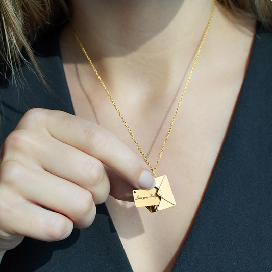 Love Letter Necklace LED Gift Box