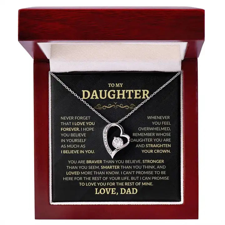 "Always My Little Girl" Forever Necklace Gift Box