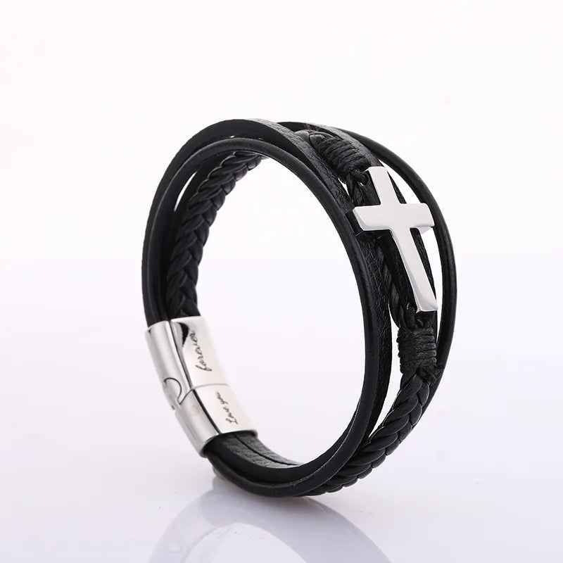 "To My Grandson" Bracelet With Custom Name Engraving