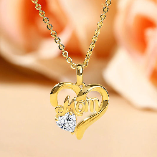 14k Gold "Mom" Necklace