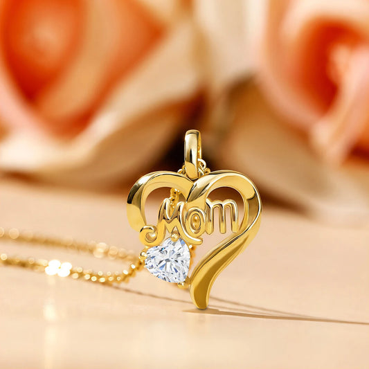 14k Gold "Mom" Necklace