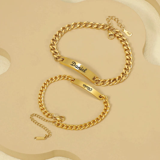 Personalized Bracelets With Eternal Roses Gift Set