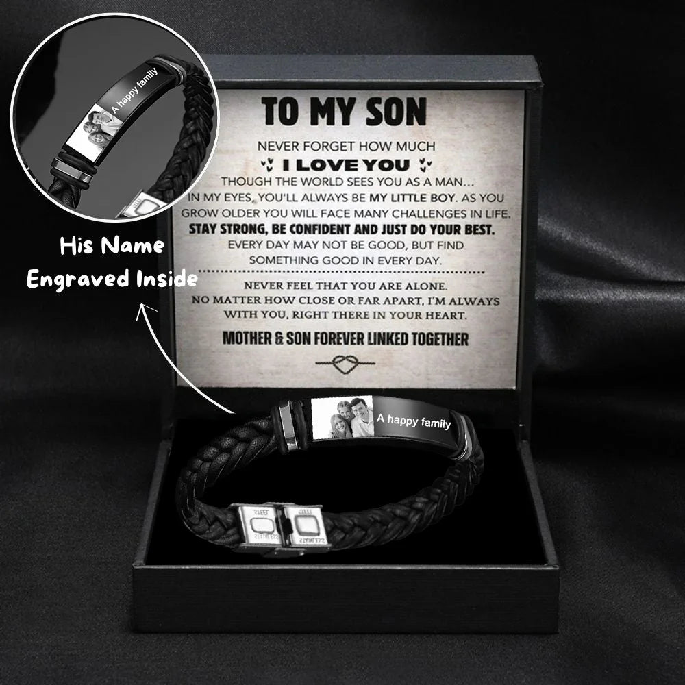 "To My Son" Rope Knot Bracelet