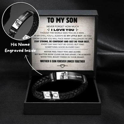 "To My Son" Rope Knot Bracelet