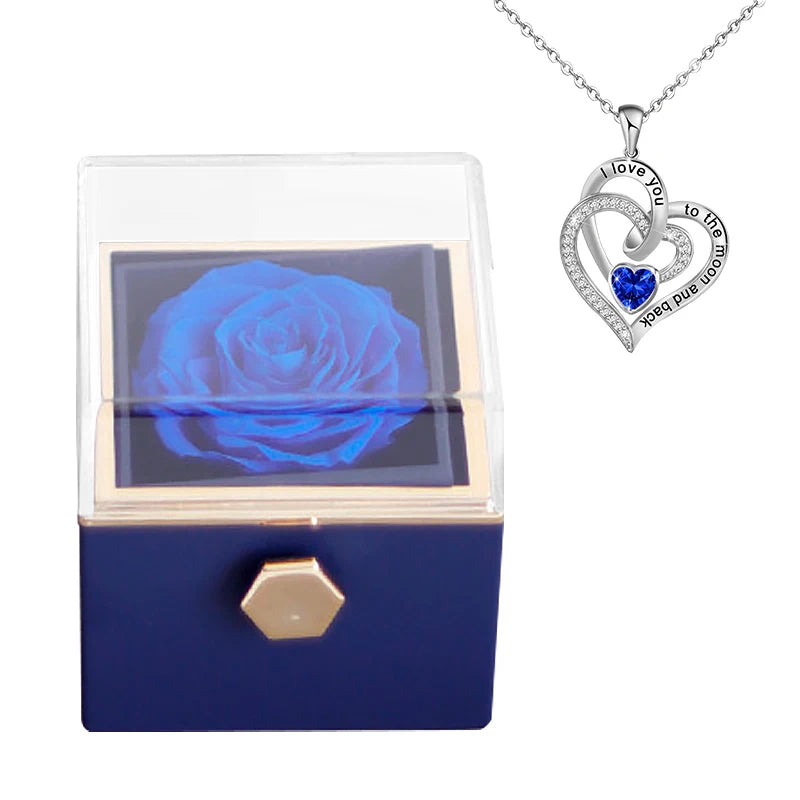 Eternal Rose Gift Box & necklace