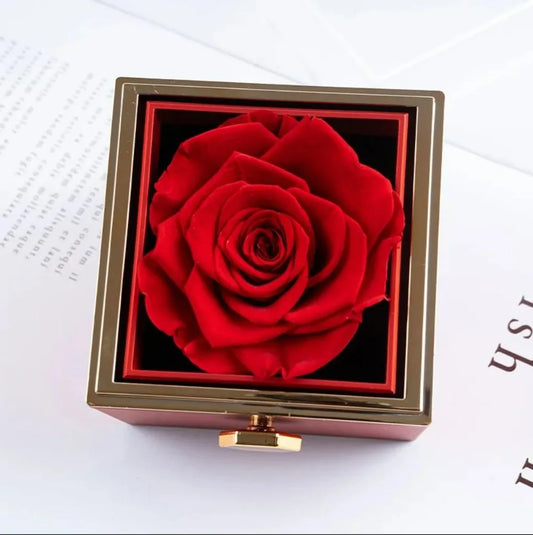 Interlocking Hearts Necklace & Eternal Rose