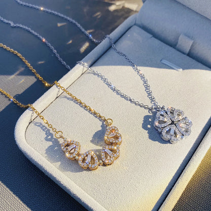 4-Leaf Clover Necklace Eternal Rose Box auto