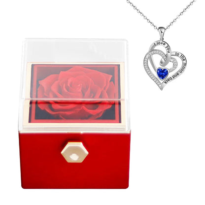 Eternal Rose Gift Box & necklace