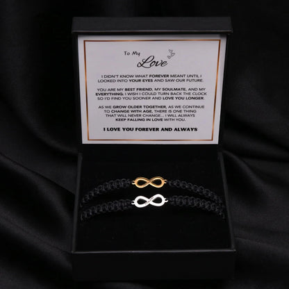 "To My Love" Customized Infinity Bracelet