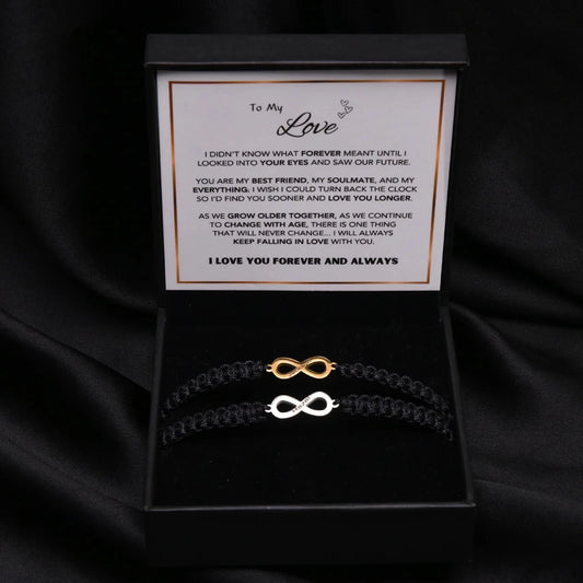 "To My Love" Customized Infinity Bracelet
