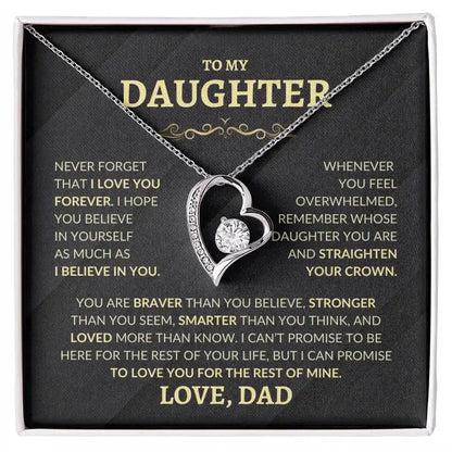 "Always My Little Girl" Forever Necklace Gift Box