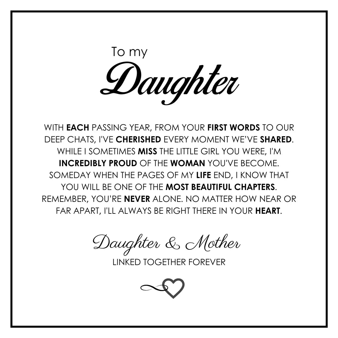 "To My Daughter" Forever Together Bracelet