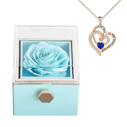 Eternal Rose Gift Box & necklace