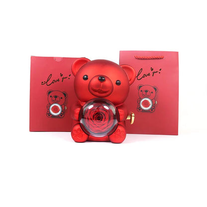 "Love Teddy" Gift Bear With Custom Text Engraved Necklace
