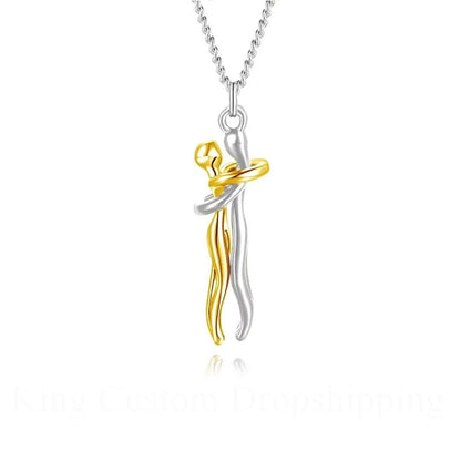 Ever Lasting Hug Necklace With Eternal Rose Box