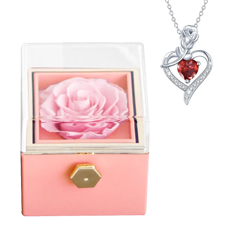 Eternal Rose Gift Box & necklace