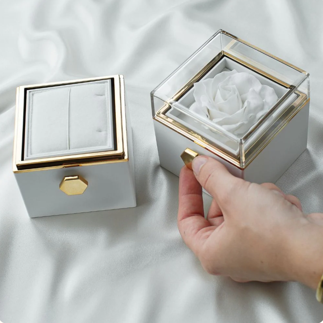 Ever Lasting Hug Necklace With Eternal Rose Box