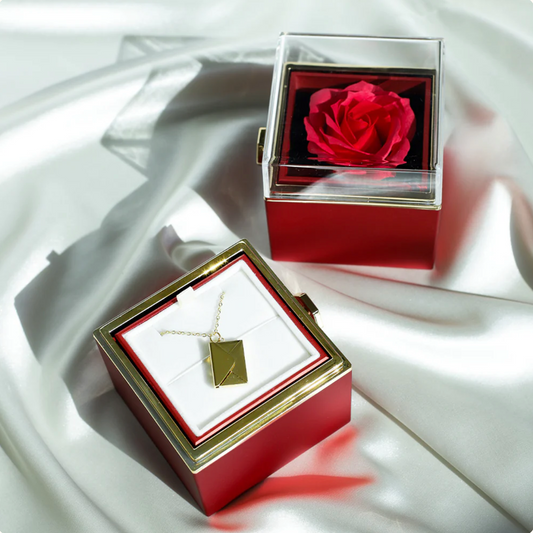 "Love Letter Necklace" Eternal Rose Gift Box