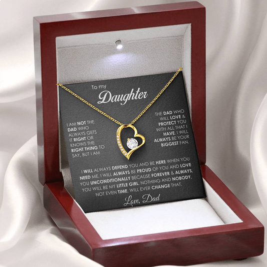 "Always My Little Girl" Forever Necklace Gift Box