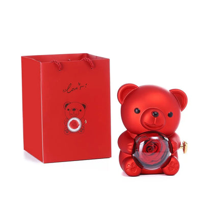 "Love Teddy" Gift Bear Hugging Necklace