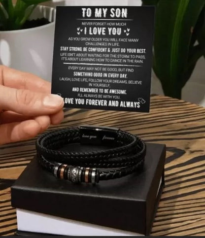 "To My Son" Forever Together Bracelet
